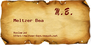 Meltzer Bea névjegykártya